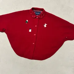 familiar ファミリア ウール ケープ コート うさぎ 120  ポンチョ