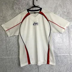 asics アシックス メンズ トップス 半袖 スポーツウェア ホワイト メッシュ サイズL □〇