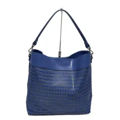 GIANNI NOTARO(ジャンニノターロ) ハンドバッグ - ブルー レザー