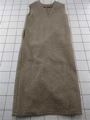 ◇ ⊇ アルマデザイン Alma Design ノースリーブワンピース ベージュ系 L レディース E  【1512190012644】