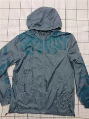 ◇ Θ アシックス asics ウィンドブレーカー ジャケット ブルー系 メンズ Sサイズ E  【1512190007954】