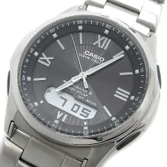 カシオ CASIO ウェーブセプター ソーラーコンビネーション 腕時計 WVA-M630D-1A4JF ブラック 黒文字盤