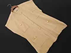 earth music&ecology アースミュージック＆エコロジー オーバーサイズ ニット ベスト sizeF/ベージュ ◇■ レディース