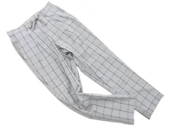 coen コーエン チェック パンツ sizeS/グレー ■■ レディース