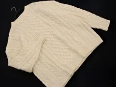 niko and ニコ アンド ウール混 ケーブル編み ニット セーター sizeL/アイボリー ◇■ メンズ