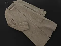 VIS ビス ウール100% ノーカラー コート sizeM/グレー ◇■ レディース
