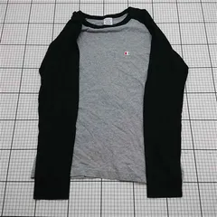 ◇ ⊇ チャンピオン Champion C3-P402 ラグラン長袖Tシャツ グレー系 メンズ Mサイズ E  【1512190014259】