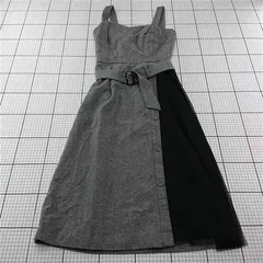 ◇ ⊇ ミッシュマッシュ MISCH MASCH ベルト付き切替ワンピース グレー系 レディース M E  【1512190014174】