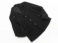 nano universe ナノユニバース ウール混 シングル ピー コート sizeS/黒 ◇■ メンズ