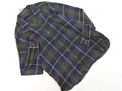 THE SCOTCH HOUSE スコッチハウス チェック シャツ size11/緑x紺 ◇■ レディース
