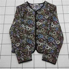 ◇ ⊇ アプ・レトロ ap retro AP21039 花柄ジャガードノーカラージャケット レディース F E  【1512190014754】