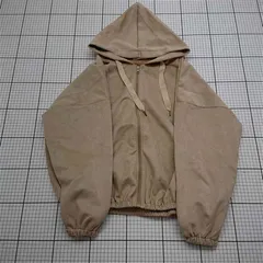 ◇ ⊇ サフューズ SUFFUSE フード付きジップアップパーカー ベージュ系 M レディース E  【1512190014426】