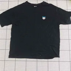 ◇ ⊂ ポケモン Pokémon カビゴン刺繍Tシャツ ブラック系 SSサイズ メンズ E  【1512190014976】