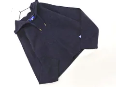 BLUE LABEL CRESTBRIDGE ブルーレーベル クレストブリッジ ウール混 フーディー カットソー size38/紺 ◇■ レディース