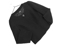 ef-de エフデ ウール混 ノーカラー ジャケット size9/黒 ◇■ レディース