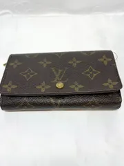 Louis Vuitton ルイヴィトン ポルトモネビエ トレゾール モノグラム  中古  使用感あり ホツレあり 札入れ剥がれあり M-1803