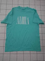 ◇ ⊂ ライフイズ LIFE is ALOHAプリントTシャツ Lサイズ メンズ E  【1512190015409】