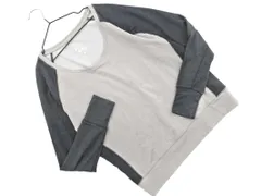 NIKE ナイキ ラグラン カットソー sizeS/グレーｘ緑 ◇■ メンズ