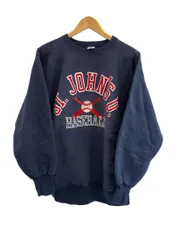 チャンピオン Champion 90s～ Vintage ヴィンテージ 刺繍タグ リバースウィーブ  Reverse Weave カレッジ 刺繍 ワッペン 3段 USA製 US古着 XL スウェット ネイビー LLサイズ 101MT-5619