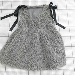 ◇ Θ グレイル GRL gn333 フェイクファーリボンベスト グレー系 レディース E  【1512190016253】