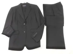 BROOKS BROTHERS ブルックスブラザーズ ウール100% セットアップ ジャケット パンツ スーツ size上9AR 下9/黒 ◇■ レディース