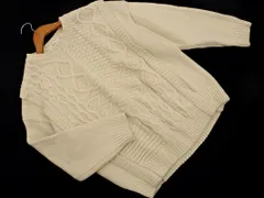 niko and ニコ アンド ケーブル編み ニット セーター sizeL/アイボリー ◇■ メンズ