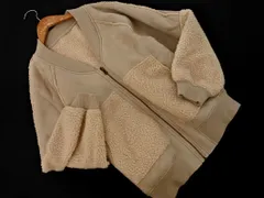 w closet ダブルクローゼット フェイクムートン リバーシブル 切替 ブルゾン ジャケット sizeF/ベージュ ◇■ レディース