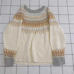 ◇ ⊇ ロペピクニック ROPÉ PICNIC ノルディック柄ニットセーター 38 レディース E  【1512190016413】