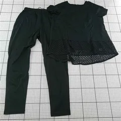 ◇ ⊂ フェリシモ トップス＆パンツセット CS-389-666 ブラック系 レディース Mサイズ E  【1512190016390】