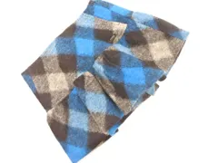 BURBERRY BLUE LABEL バーバリーブルーレーベル ウール混 チェック キュロット ショート パンツ size38/青 ◇■ レディース