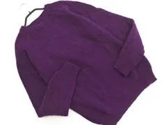 coen コーエン ウール混 ニット セーター sizeM/紫 ◇■ メンズ