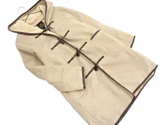 nano universe ナノユニバース フェイクムートン ダッフル コート size36/ベージュ ◇■ レディース