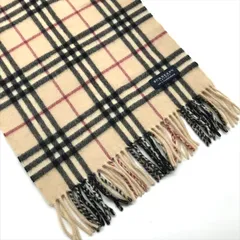展示品 BURBERRY バーバリー ノバチェック マフラー ブラウン カシミヤ 100％ メンズ レディース ファッション 小物 冬物 m15426
