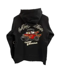 フラグスタフ F-LAGSTUF-F FLAGSTUFF PEANUT SNOOPY JOE COOL ピーナッツ スヌーピー ジョークール 車 ジップアップパーカー フーディ 黒 パーカ ブラック Lサイズ 101MT-5622