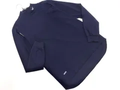 NIKE ナイキ ロゴ刺繍 ハイネック トレーニングウェア カットソー sizeM/紺 ◇■ メンズ