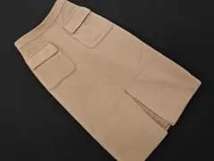 Spick & Span スピック＆スパン ウール混 フロントスリット タイト スカート size34/ライトベージュ ◇■ レディース