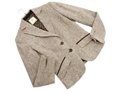 KUMIKYOKU 組曲 ウール混 テーラード ジャケット size2/ダークブラウン ◇■ レディース