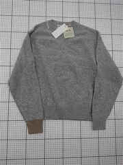 ◇ Θ ANYA HINDMARCH ユニクロ UNIQLO プレミアムラムクルーネックセーター ライトグレー レディース M E  【1512220083880】