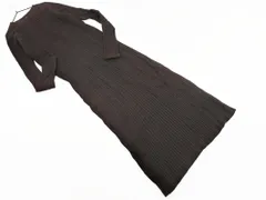 Mila Owen ミラオーウェン ロング リブ ニット ワンピース size0/ブラウン ◇■ レディース