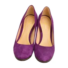 コールハーン COLE HAAN スエード パンプス 5.5サイズ パープル レディース F-LSHOE5152