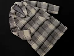 GRL グレイル チェック シャギー チェスター コート sizeS/グレー ◇■ レディース