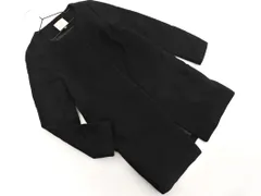 BEAUTY & YOUTH ビューティ&ユース ユナイテッドアローズ アンゴラ混 ノーカラー コート sizeM/黒 ◇■ レディース