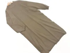 any FAM エニィファム スリット ニット ワンピース size4/カーキグレー ◇■ レディース