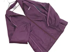 ASICS アシックス ロゴ ウインドブレーカー ジャケット sizeL/紫 ◇■ レディース