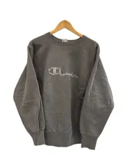 チャンピオン Champion 90s～ Vintage ヴィンテージ 刺繍タグ リバースウィーブ  Reverse Weave スクリプトロゴ US古着 USA製 ℭ スウェット グレー Lサイズ 101MT-5627
