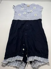 【最終出品】☆セット割対応☆ プティマイン ベビー半袖ロンパース 50～70cm (783)