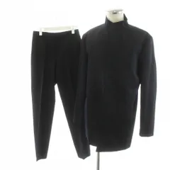 コムサデモードメン COMME CA DU MODE MEN セットアップ ジャケット パンツ スラックス 3 1 黒 ブラック /AN63 ■MA