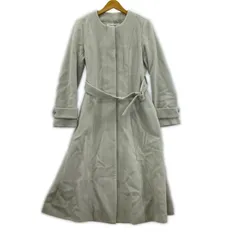 MISCH MASCH  ミッシュマッシュ ベルト付きノーカラーコート size38/グレー