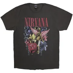 【公式新品】NIRVANA - IN UTERO VINTAGE COLLAGE STONE WASH BLACK ニルヴァーナTシャツ