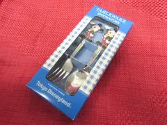 未使用 東京ディズニーランド テーブルウェア スプーン＆フォーク カトラリー ミッキーマウス タキシード 食器 箱付き レトロ